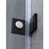 Inloopdouche Smokeglas Zwart