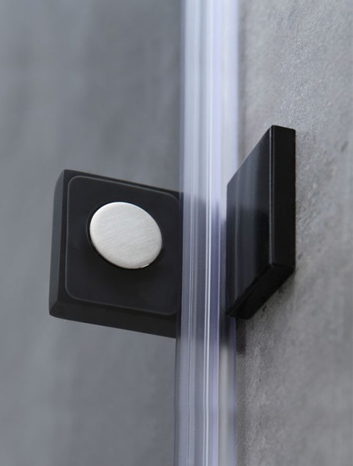 Inloopdouche Smokeglas Zwart