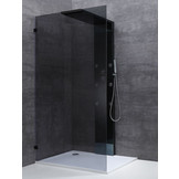 Inloopdouche Smokeglas Zwart