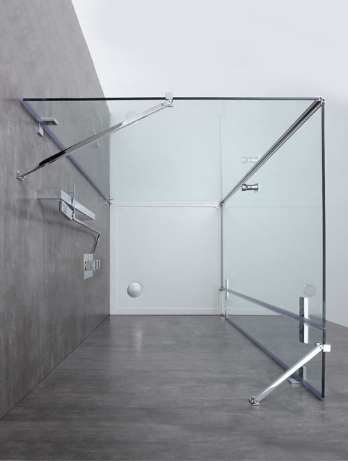 Inloopdouche AWT LAS serie Helder Glas