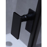 Inloopdouche AWT LAS serie Zwart Glas