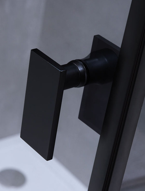 Inloopdouche AWT LAS serie Zwart Glas