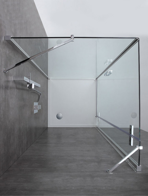 Inloopdouche AWT LBS serie Helder Glas