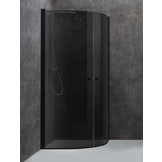 Inloopdouche AWT LCR serie Zwart Glas