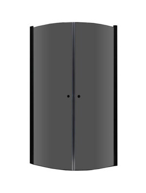 Inloopdouche AWT LCR serie Zwart Glas