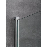 Inloopdouche AWT LCS serie Zwart Glas