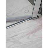 Inloopdouche AWT LCS serie Zwart Glas