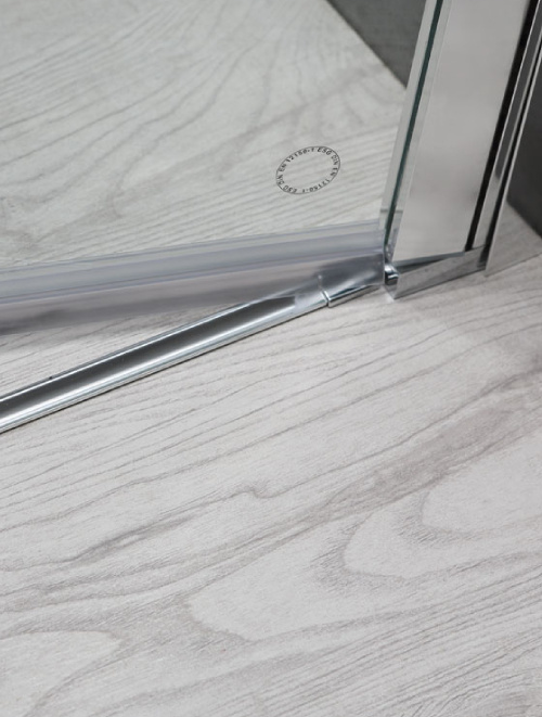 Inloopdouche AWT LCS serie Zwart Glas