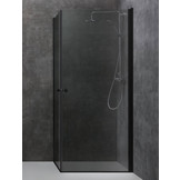 Inloopdouche AWT LCS serie Zwart Glas