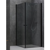 Inloopdouche AWT LCS serie Zwart Glas