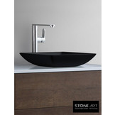 StoneArt Solid Surface Waskom LC115 Zwart (exclusief kraan)