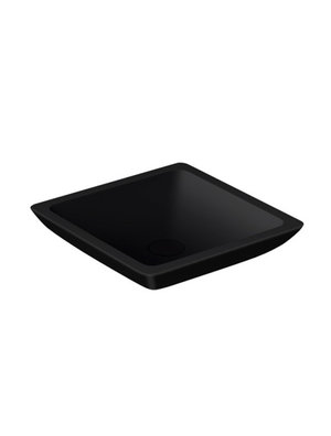 StoneArt Solid Surface Waskom LC115 Zwart (exclusief kraan)