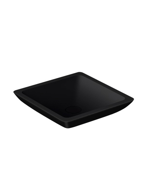 StoneArt Solid Surface Waskom LC115 Zwart (exclusief kraan)