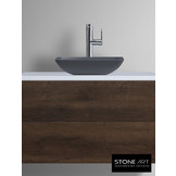 StoneArt Solid Surface Waskom LC115 Grijs (exclusief kraan)