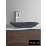 StoneArt Solid Surface Waskom LC115 Grijs (exclusief kraan)