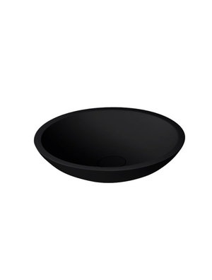 StoneArt Solid Surface Waskom LC116 Zwart (exclusief kraan)