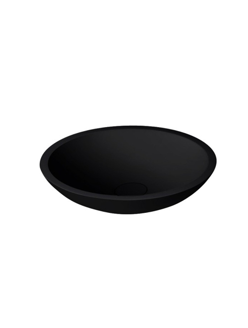 StoneArt Solid Surface Waskom LC116 Zwart (exclusief kraan)