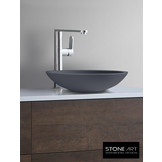StoneArt Solid Surface Waskom LC116 Grijs (exclusief kraan)