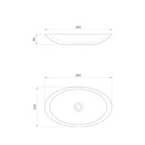StoneArt Solid Surface Waskom LC117 (exclusief kraan)