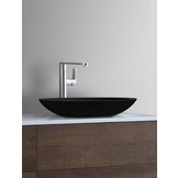 StoneArt Solid Surface Waskom LC117 Zwart (exclusief kraan)