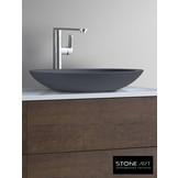 StoneArt Solid Surface Waskom LC117 Grijs (exclusief kraan)