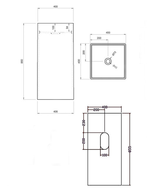 Staande wastafel StoneArt LZ507 (exclusief kraan)