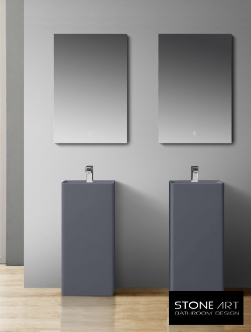 Staande wastafel StoneArt LZ512 Grijs (exclusief kraan)