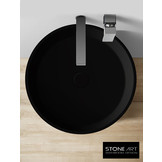 Staande wastafel StoneArt LZ508 Zwart (exclusief kraan)