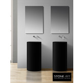 Staande wastafel StoneArt LZ508 Zwart (exclusief kraan)