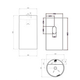 Staande wastafel StoneArt LZ513 (exclusief kraan)