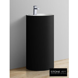 Staande wastafel StoneArt LZ513 Zwart (exclusief kraan)