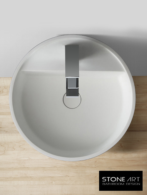 Staande wastafel StoneArt LZ513 Zwart (exclusief kraan)