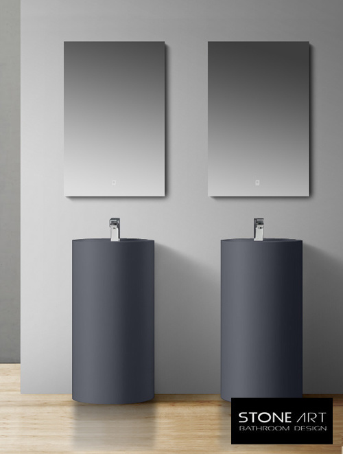 Staande wastafel StoneArt LZ513 Grijs (exclusief kraan)