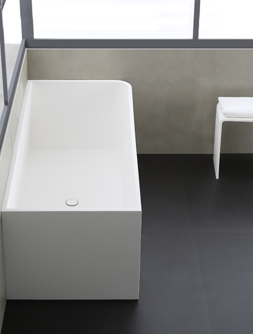 Vrijstaand Solid Surface bad back to wall BS-534