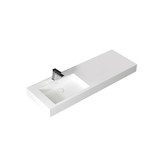 StoneArt Solid Surface wastafel LP4514L (exclusief kraan)