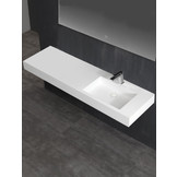 StoneArt Solid Surface wastafel LP4514R (exclusief kraan)