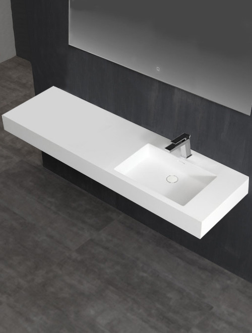 StoneArt Solid Surface wastafel LP4514R (exclusief kraan)