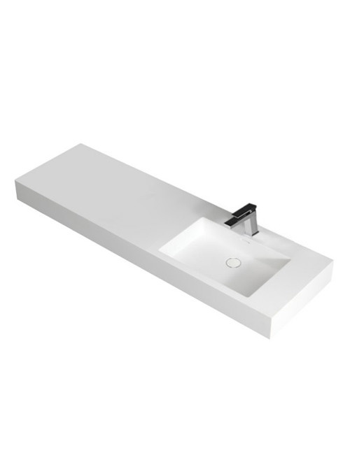 StoneArt Solid Surface wastafel LP4514R (exclusief kraan)