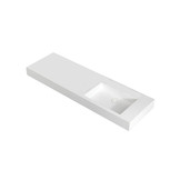 StoneArt Solid Surface wastafel LP4516ZR (zonder kraangaten)