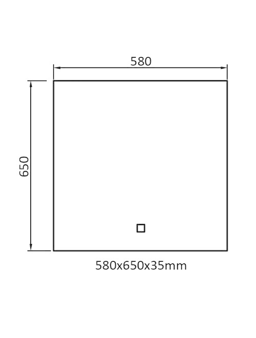 StoneArt LED Spiegel 58 centimeter