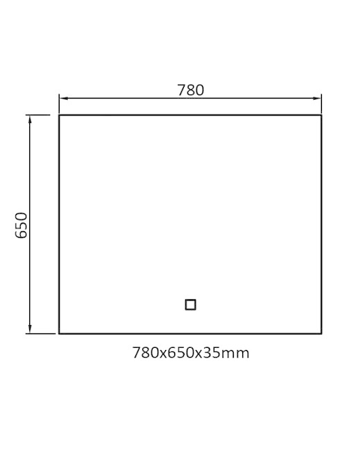StoneArt LED Spiegel 78 centimeter