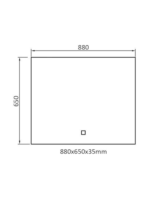 StoneArt LED Spiegel 88 centimeter