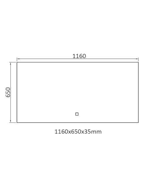 StoneArt LED Spiegel 116 centimeter