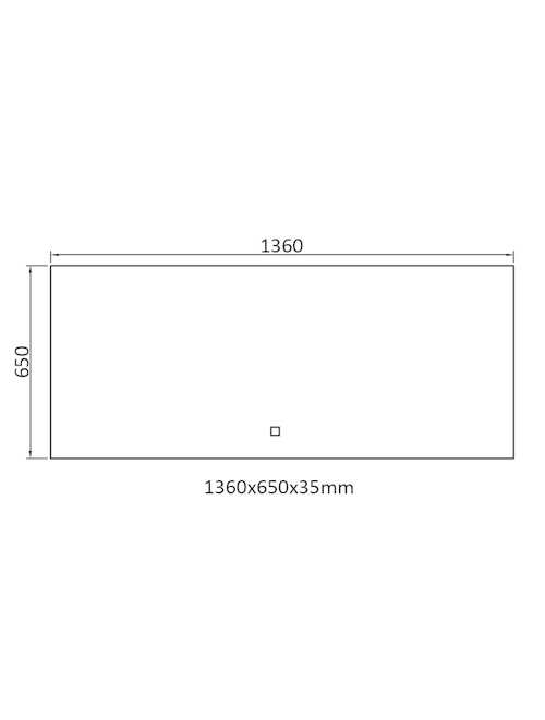 StoneArt LED Spiegel 136 centimeter