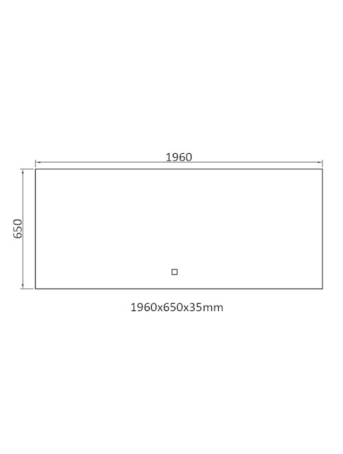 StoneArt LED Spiegel 196 centimeter