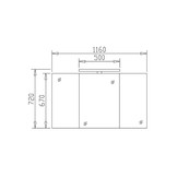 StoneArt Milano LED Spiegel 116 centimeter