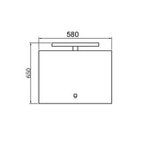 StoneArt Neapel LED Spiegel 58 centimeter