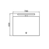 StoneArt Neapel LED Spiegel 78 centimeter