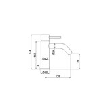 StoneArt Yaan wastafelkraan Rose