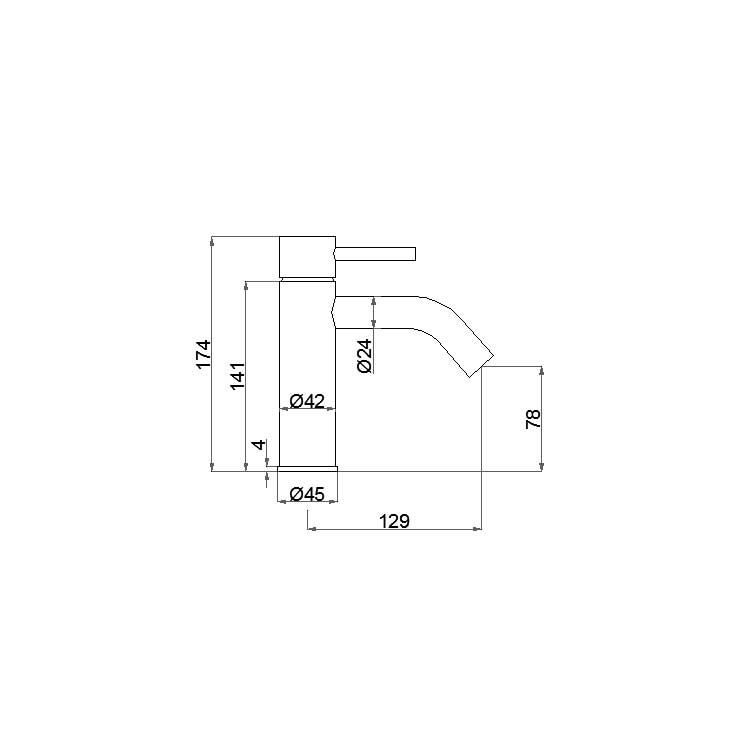 StoneArt Yaan wastafelkraan Grafiet